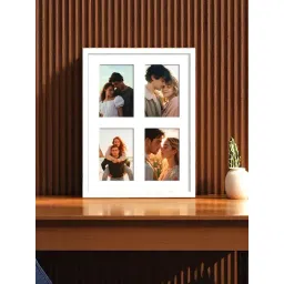 Art Street White Engineered Wood 4 Oppenings Wall Mounting Collage Photoframe-picture-31