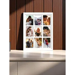 Art Street White Engineered Wood 9 Oppenings Wall Mounting Collage Photoframe-picture-27