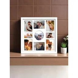 Art Street White Engineered Wood 9 Oppenings Wall Mounting Collage Photoframe-picture-39