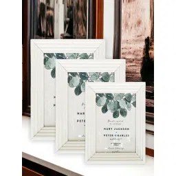 Art Street White Engineered Wood Table Top Photo Frames - Set of 3-picture-13