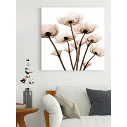 Art Street White Floral Printed Painting Canvas Wall Art-picture-11