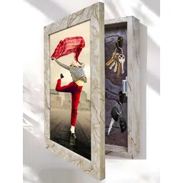 Art Street White Photo Frame Design Wooden Key Holder-picture-24
