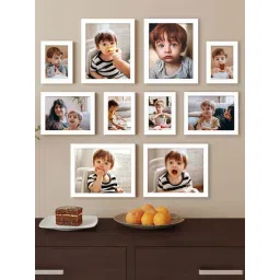 Art Street White Synthetic Country Side Wall Photo Frame - Set of 10-picture-35