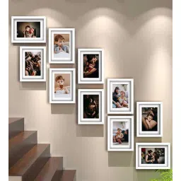 art street White Synthetic Wood (Set of 10) Collage Photo Frames-picture-40