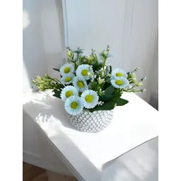 Art Street White Textured Cement Flower Vases-picture-35