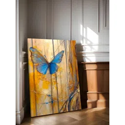 Art Street Yellow & Blue Canvas Birds and Animals Wall Art-picture-19