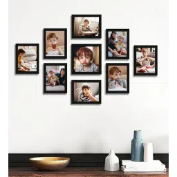 Black Synthetic Wood (Set of 9) Photoframes by Art Street-picture-13