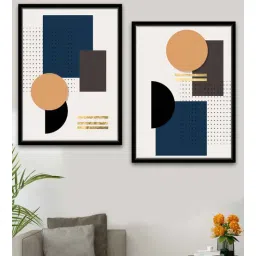 Conceptual Species Designs Black Canvas Framed Wildlife Art Print Set of 2-image-34