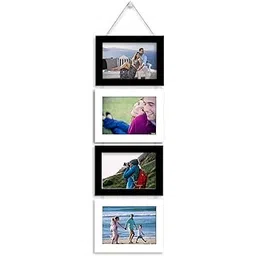 Art Street Photo Frame For Wall Decor Hanging Picture Frame For Home and Office Decoration (Black White, Set Of 4)-picture-12