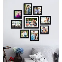 Set of 9 Black Wood Collage Photo Frames-image-25