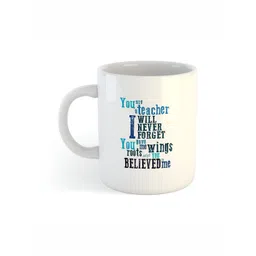 ARTBUG White & White Printed Ceramic Glossy Core Set of Cups and Mugs-picture-29