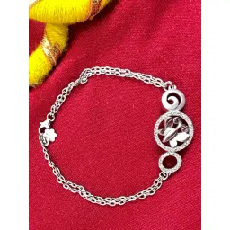 Arte Jewels 925 Sterling Silver Butterfly Initial Cz Stone Bracelet For Women-picture-27