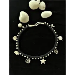 Arte Jewels 925 Sterling Silver Charms Thread Payal For Women-picture-36