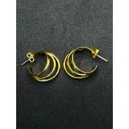 Arte Jewels 925 Sterling Silver Golden Earrings for Women-picture-43