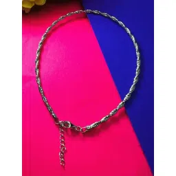 Arte Jewels 925 Sterling Silver Twisted Anklet for Women-picture-43