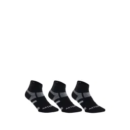 Artengo by Decathlon Black & Grey Cotton Textured Socks Pack of 3 ( UK 5.5-8 EU39-42 )-picture-43