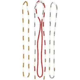 artera Pearls Motimala Multi Color Stones Long Size Daily Use Jewelry for Men Women, Boys Girls, Unisex (Multicolor, Pack of 06)-picture-42