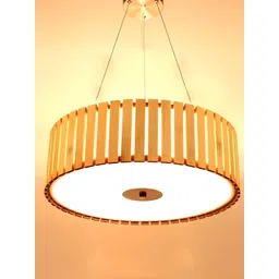 Artica Brown & White Textured Contemporary Ceiling Lamp-picture-12