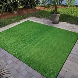 Artificial Green Grass Carpet 45mm for Balcony | Grass Mat for Balcony | Waterproof | Anti-Skid | All-Weather Home and Office Edition (Size 2X2 feet)(24x24inch)-picture-13