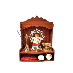 ARTIHC CRAFT Engineered Wood Wall Mounted Home Temple-picture-31