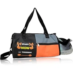 artino Wild Life Duffle Gym Bag, Shoulder Bag, Sports Bag for Men & Women with Separate Shoe Compartment (Gray) Set of 1-picture-31