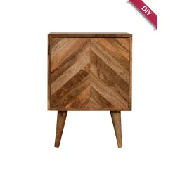 Artisan Furniture Muna Solid Brown Mango Wood Side Table image 1