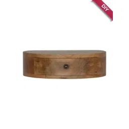 Artisan Furniture Solid Brown Mango Wood Rounded Side Table-picture-21