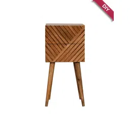 Artisan Furniture Solid Brown Mango Wood Side Table-picture-16