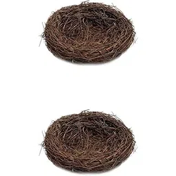 ARTISOUL® Handmade Vine Bird Nest House Sill Nature Craft Holiday Decoration 6Cm & 8Cm | Yard, Garden & Outdoor Living | Bird & Wildlife Accessories | Birdhouses-picture-21