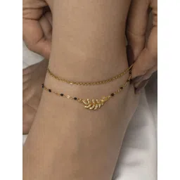 ARTKLIM Gold-Plated Artificial Stones Anklet-picture-36