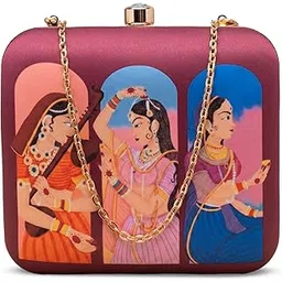 artklim Mughal Motif Printed Clutch-picture-25