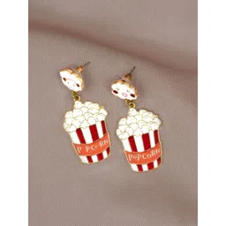 ARTKLIM Stainless Steel Gold-Plated Quirky Drop Earrings-picture-27