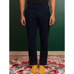 ARTLESS Men Tailored Tapered Fit Cotton Corduroy Trousers-picture-22
