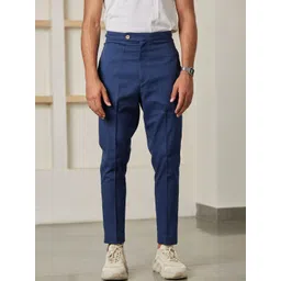 ARTLESS Men Tailored Tapered Fit Hemp Chino Trousers-picture-12