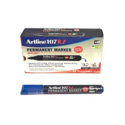 Artline 107Ri Bullet Tip Permanent Marker Blue (Pack of 10)-picture-44