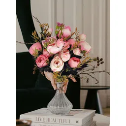 ARTSY Pink & Peach Artificial Rose Flowers-picture-29