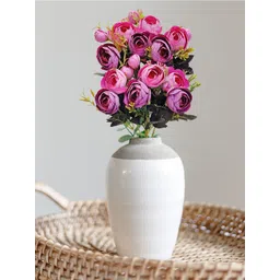 ARTSY  Purple Green 2 Pieces Rose Artificial Flowers-picture-25