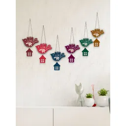 ArtVibes Set Of 6 Printed Flying Birds Wooden Wall Hanging-picture-16