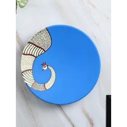 ARTYSTA BEAUTIFYING LIVES Blue & White Indi Peacock Wall Plate-picture-26