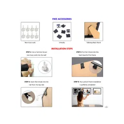 ArtzFolio Black & White 5Pcs Wooden Wall Photo Frames image 5