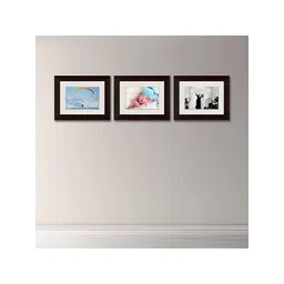 ArtzFolio Brown 3Pcs Wooden Wall Photo Frames-picture-10