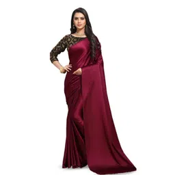 Aruna Sarees Satin Saree image 1