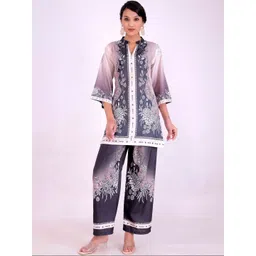 ARV TRENDS Printed Mandarin Collar Tunic & Trousers Co-ords-picture-31
