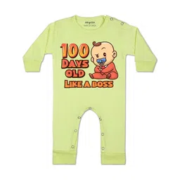 arvesa 100 Days Birthday Printed Baby Rompers-picture-36