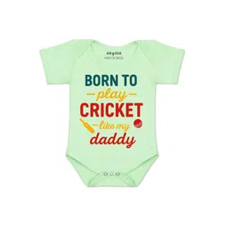 arvesa Born To Play Cricket Printed Romper-picture-39