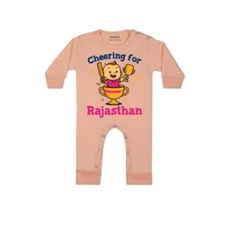 arvesa Cheering For Rajasthan Printed Baby Rompers-picture-21