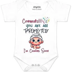 arvesa Congrats All Are Promoted Coming Soon Romper R-1634, Adorable present for Pregnancy Announcement Photoshoot Props Baby Clothes-picture-11