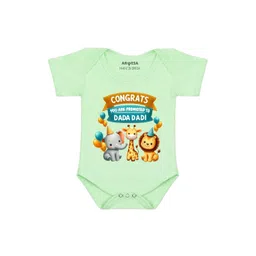 Arvesa Congrats Dada Dadi Printed Bodusuit-picture-55