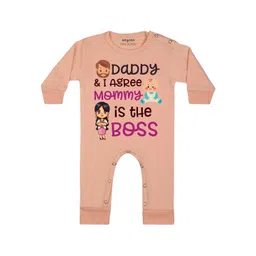Arvesa Daddy & I Agree Mommy Is Boss Printed Bodysuit-picture-19