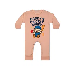 arvesa Daddy Cricket Buddy Printed Baby Rompers-picture-10